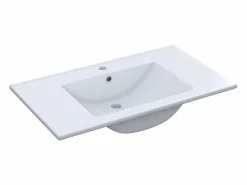 Pack Muebles Baño Roble Nordik: Mueble, Columna, Espejo, Lavabo Marru00f3n Best