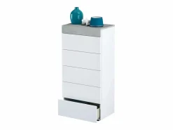 Pack muebles dormitorio cemento/ con vestidor Blanco New