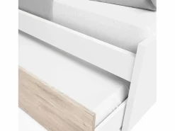 Dormitorio Completo|Pack Muebles Juveniles Habitación Estelle Modernos y Roble Sahara