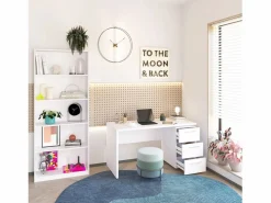 duehome Pack office Sasha Plus Blanco Artik (Blanco Mate) Gris Outlet