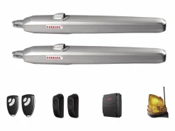 EXPERTLAND Portón|Pack portón de aluminio color antracita Ancho 350 x Alt. 173 cm NAZARIO + Motor RIVE