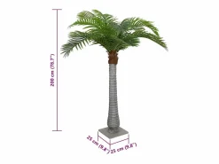 Palmera artificial 15 hojas 200 cm^ Sale