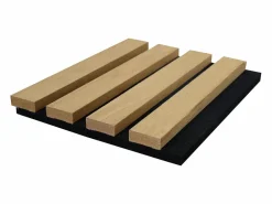 Vente-unique Panel acústico de pared - Color madera natural clara 3,12 m² - Lote de 2 piezas - PENCIA Color natural claro New