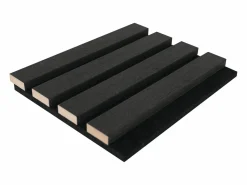 Vente-unique Panel acústico de pared - Color madera 3,12 m² - Lote de 2 piezas - PENCIA Gris antracita Sale