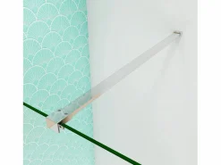 Panel de ducha vidrio 8mm con tratamiento antical,barra 90cm,perfil cromado (68-70)x190cm^Aica Outlet