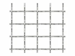 Panel de malla alambre rizado acero inox. 100x85 cm 11x11x2 mm ES710004 Plateado Clearance