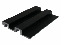 Vente-unique Panel De Pared|Panel de pared 3D - Paquete de 2,83 m² - Efecto madera negra - Paquete de 8 - FLINT