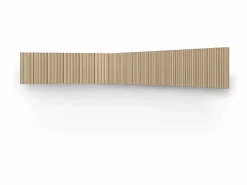 Vente-unique Panel De Pared|Panel de pared 3D, paquete de 3,71 m², color madera natural claro, juego de 8 piezas, TATIANA