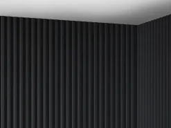 Vente-unique Panel de pared 3D, paquete de 2,83 m², , juego de 8 piezas, CLINTON Negro Online