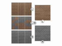 Panel de pared roble 52x0.8x52^Vicco Discount