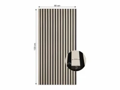 Panel de pared 60x120 cm gris^ Online