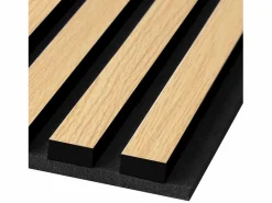 Panel de pared 60x60x2.5 cm paneles acústicos de sonido natural Negro / Marru00f3n Best