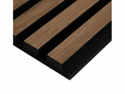 Panel de pared 60x120x2.5 cm panel acústico marrón para sonido Negro / Marru00f3n