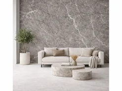 Panel decorativo efecto mármol gres porcelánico set de 6 piezas 4,3 m2 revestimiento de pared PVC en UV 120x60 Mármol^ Hot