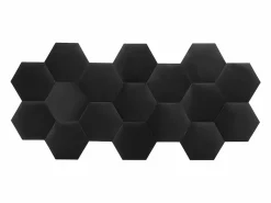 Vente-unique Panel decorativo para cabecero de terciopelo gris HOPE L220 cm Gris antracita