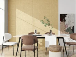 Vente-unique Panel De Pared|Panel decorativo para la pared - Color madera natural clara - Paquete de 1 m² - Lote de 4 piezas - VELTON