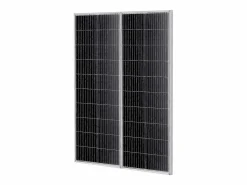 Panel Solar Monocristalino SucceBuy, 200 W, Kit de 2 Paneles y Controlador, para Acampada, Senderismo, Uso Fuera de la Red Negro
