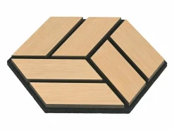 Panel De Pared|Paneles acústicos 30x26 cm Roble Juego de 20 piezas 3D