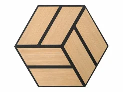 Panel De Pared|Paneles acústicos 30x26 cm Roble natural Hexágono Panal
