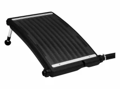 Paneles calefactores solares de piscina curvos 3 uds 72,5x46 cm ES994599 Negro New