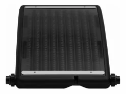Paneles calefactores solares de piscina curvos 3 uds 72,5x46 cm ES994599 Negro New