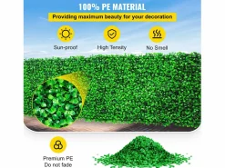 Paneles de Buxus Artificiales SucceBuy 50.8x50.8 cm 6 Piezas, Seto de Buxus para Valla Decorativa UV^ Outlet