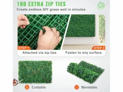 Paneles de Buxus Artificiales SucceBuy 60.96x40.64 cm Protegidos contra UV | 24 Piezas | Decoración de Valla^ Hot