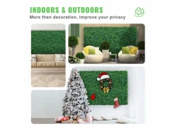 Paneles de Buxus Artificiales SucceBuy 60.96x40.64 cm Protegidos contra UV | 24 Piezas | Decoración de Valla^ Hot