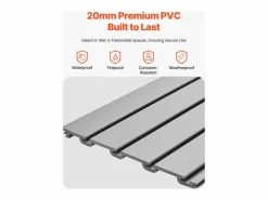 Paneles de Pared con Rejillas PVC SucceBuy, Modulares para Herramientas de Garaje 122,5x64,5 cm,^ Sale