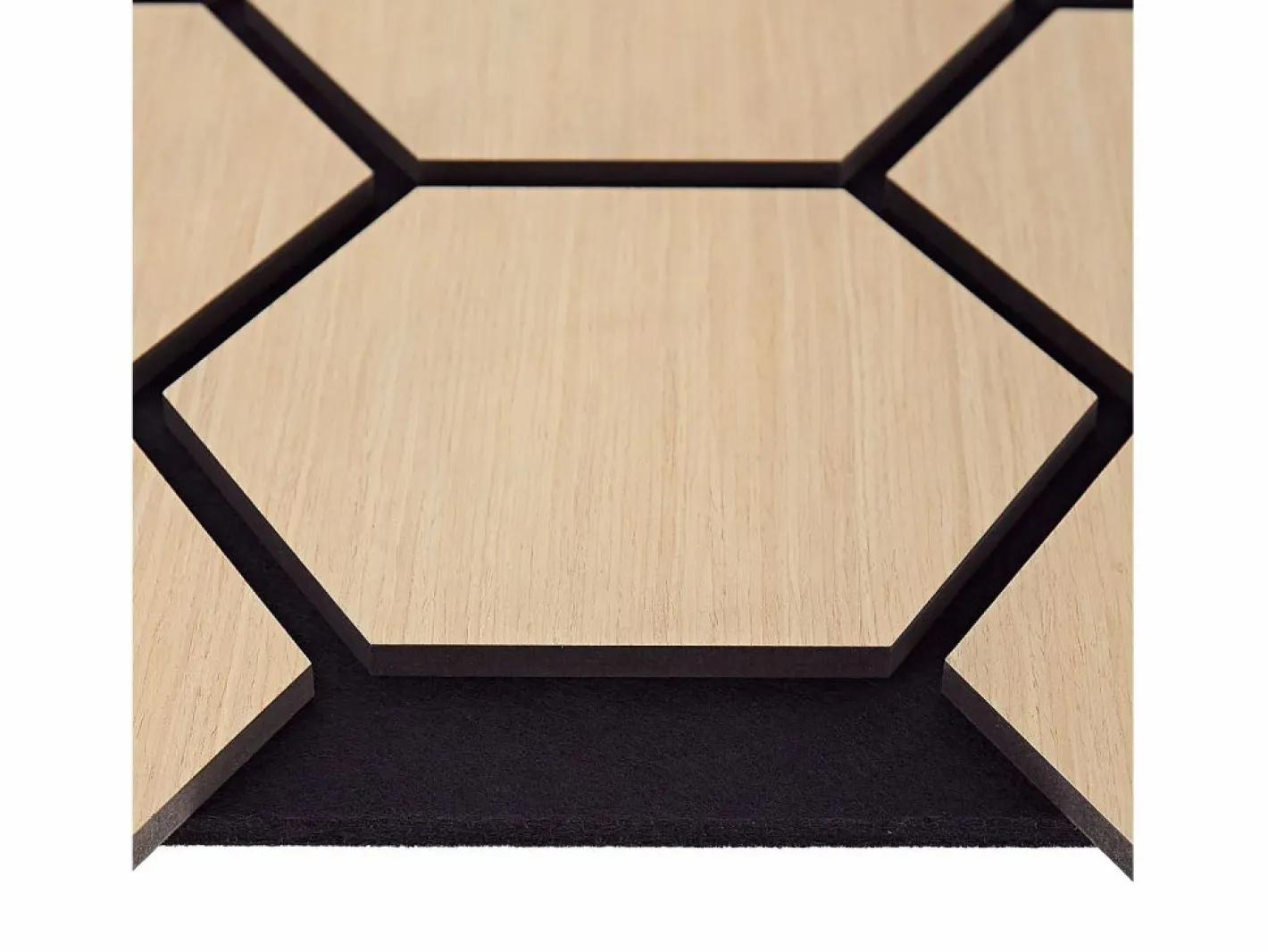 Paneles de pared 62x76 cm Hexágono natural Marru00f3n Hot