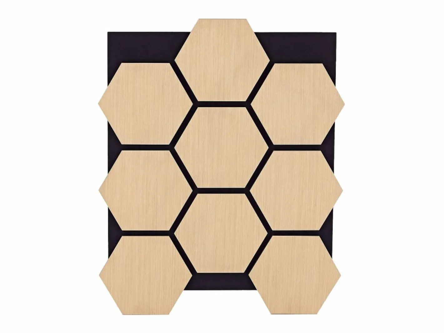 Paneles de pared 62x76 cm Hexágono natural Marru00f3n Hot