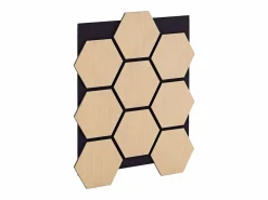 Paneles de pared 62x76 cm Hexágono natural Marru00f3n Hot