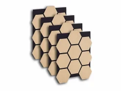 Paneles de pared 62x76x2 cm natural Marru00f3n
