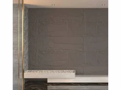 Panel De Pared|Paneles decorativos efecto piedra 3D (10 unidades, 7,2 m², revestimiento de pared de PU, 120 x 60 x 3 cm, volcán)