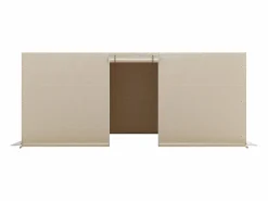 Paneles Laterales de Funda de Gazebo Invierno SucceBuy, 3,44x4,66 m, Cubierta de Gazebo Todas Estaciones, con Ventanas en Malla, Material PE de Alta Densidad Beige