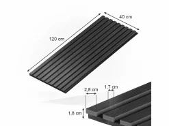 Vicco Panel De Pared|Paneles murales 120x1.8x40 akustikpaneel