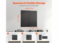 Paneles Perforados de Metal SucceBuy, 2 Paneles, 812,8x406,4 mm, para Herramientas de Taller^ Outlet