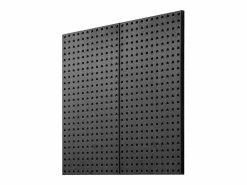 Paneles Perforados de Metal SucceBuy, 2 Paneles, 609,6 x 304,8 mm, para Herramientas de Taller Negro Best