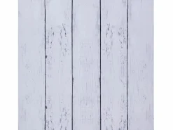 Papel Pintado Adhesivo de Pared SucceBuy, 45 cm x 12 m, Rollo Papel Pintado Autoadhesivo en Vinilo, Motivo Textura Madera Blanca, para Revestimiento de Pared Blanco Online