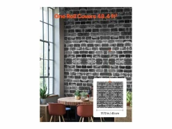 Papel Pintado Adhesivo de Pared SucceBuy, 45 cm x 10 m, Rollo de Papel Pintado Autoadhesivo en Vinilo, Motivo Ladrillo , para Revestimiento de Pared^ Best