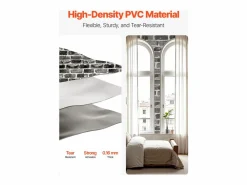 Papel Pintado Adhesivo de Pared SucceBuy, 45 cm x 10 m, Rollo de Papel Pintado Autoadhesivo en Vinilo, Motivo Ladrillo , para Revestimiento de Pared^ Best