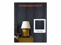 Papel Pintado|Papel Pintado|Papel Pintado Adhesivo de Pared SucceBuy, 40 cm x 10 m, Rollo Papel Pintado Autoadhesivo Vinilo, Motivo Textura Agrietada Negra, para Revestimiento de Pared