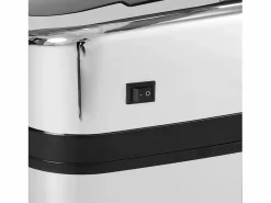 Cubo De Basura Para Cocina|Papelera automática de 30L, sensor IR, acero inoxidable, interior extraíble opcional, cuadrada (33x25x58cm)