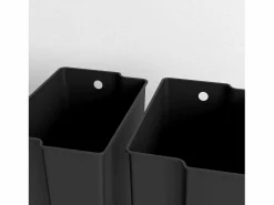 Cubo De Basura Para Cocina|Papelera con pedal de 25 l, acero inoxidable, color (47,7 x 37,5 x 56 cm)