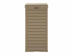 Helloshop26 Papelera de exterior marrón claro 41x41x86 cm polipropileno 02_0006115 Marru00f3n Best