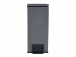 Helloshop26 Papelera de pedal antihuellas de acero inoxidable de 30 litros 02_0006068 Gris Best