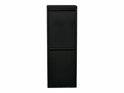 Helloshop26 Cubo De Basura Para Cocina|Papelera de reciclaje de pared con 2 compartimentos extraíbles 93 x 33 x 25 cm color 03_0008199