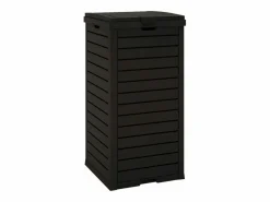 Helloshop26 Papelera exterior 41 x 41 x 86 cm polipropileno 02_0006069 Negro Clearance