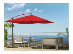 Parasol excéntrico cuadrado con LED de 3x3 m SOLENZARA^Concept-Usine