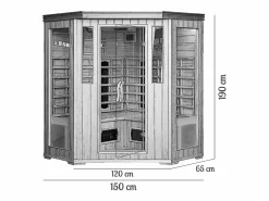 Parasol excéntrico, cuadrada de 3x3 m, giratoria 360 ° gris PALATINO^Concept-Usine Clearance